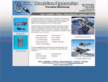 Tablet Screenshot of mdmachining.com